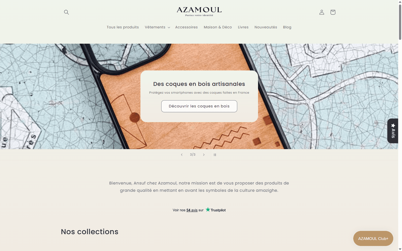 Azamoul, boutique en ligne de mode amazighe